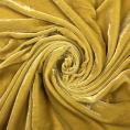 Coupon de tissu velours en viscose et soie couleur jaune impérial 1m50 ou 3 x 1,40m