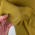 Coupon de tissu crêpe de polyester transparent couleur vert caca d'oie  3m x 1,40m