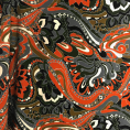 Coupon de tissu en polyester motifs graphiques 3m x 1,40m