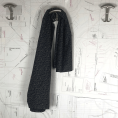 Coupon de tissu en toile de coton à motifs cachemire sur fond noir 1,50m ou 3m x 1,40m