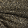 Coupon de tissu en natté de laine mélangée à sequins dorés 1,50m ou 3m x 1,40m