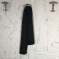 Coupon de tissu toile rayée de polyester mélangée marine et noire 1,50m ou 3m x 1,50m