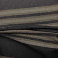 Coupon de tissu en sergé de laine rayée envers seersucker gris clair 1,50m ou 3m x 1,40m