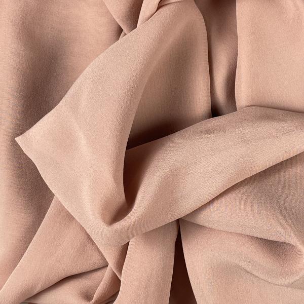 Coupon de tissu en mousseline de soie rose pâle 1,50m ou 3m x 1,35m