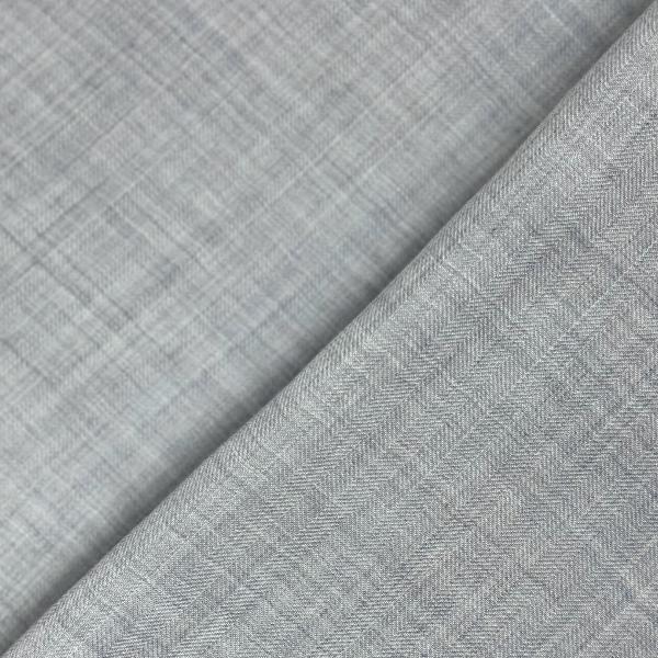Coupon de tissu en étamine tissage chevron de laine, soie bleu ciel 1,50m ou 3m x 1,40m