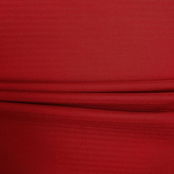 Coupon de tissu en coton rayé à motifs mini chevron rouge 1,50m ou 3m x 1,40m