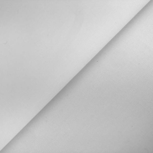 Coupon de tissu de popeline en coton blanc optique 3m x 1,40m