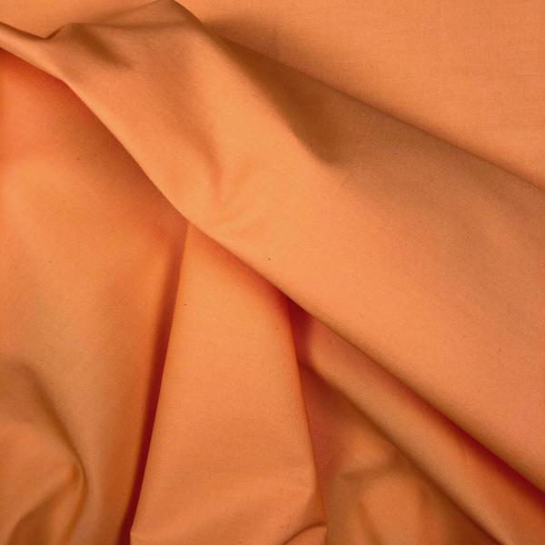 Coupon de tissu de popeline en coton orange 2m x 1,40m