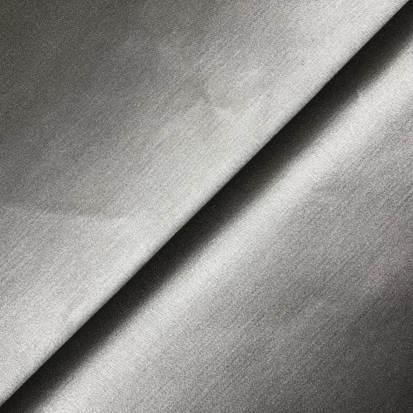 Coupon de tissu en coton et soie satin duchesse gris taupe 1,50m ou 3m x 1,40m