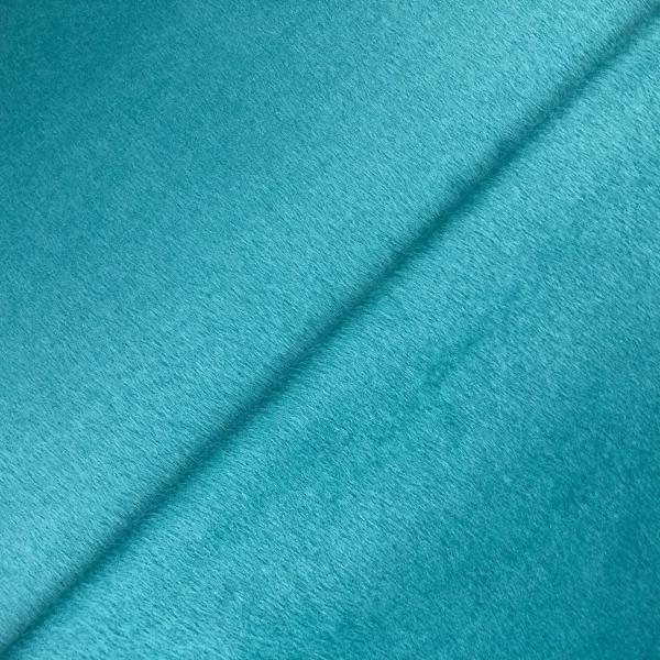 Coupon de tissu en drap de polyamide velouteux vert turquoise 1,50m ou 3m x 1m40