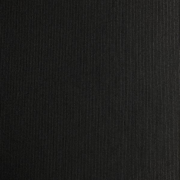 Coupon de tissu ottoman de polyester noir 1,50m ou 3m x 1,40m