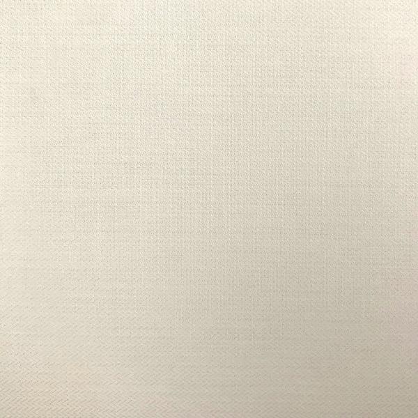 Coupon de tissu en popeline de coton à motif chevron blanc cassé 1,50m ou 3m x 1,40m