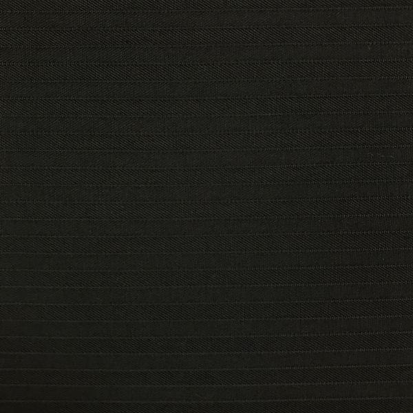 Coupon de tissu en toile de coton et élasthanne noir à rayure en relief ton sur ton 1,50m ou 3m x 1,40m
