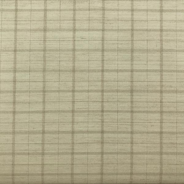 Coupon de tissu en toile de lin à carreaux grège 1,50m ou 3m x 1,40m