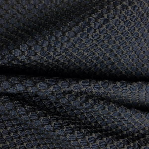 Coupon de tissu en polyester et élasthanne marine aspect alvéolé 1,50m ou 3m x 1,20m