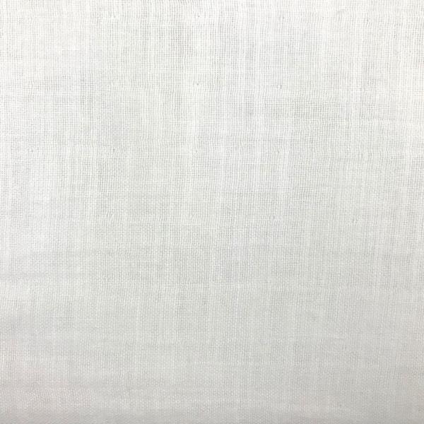 Coupon de tissu en double gaze de coton blanc 1,50m ou 3m x 1,40m