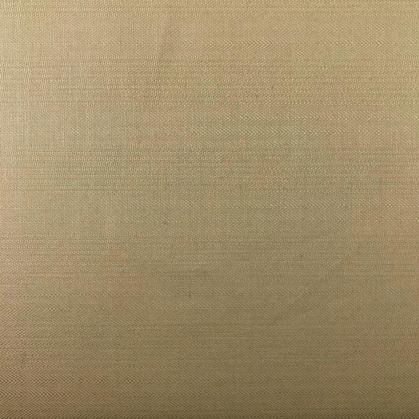Coupon de tissu de lin et coton beige foncé mini rayures irrégulières 1,50 ou 3m x 1,40m
