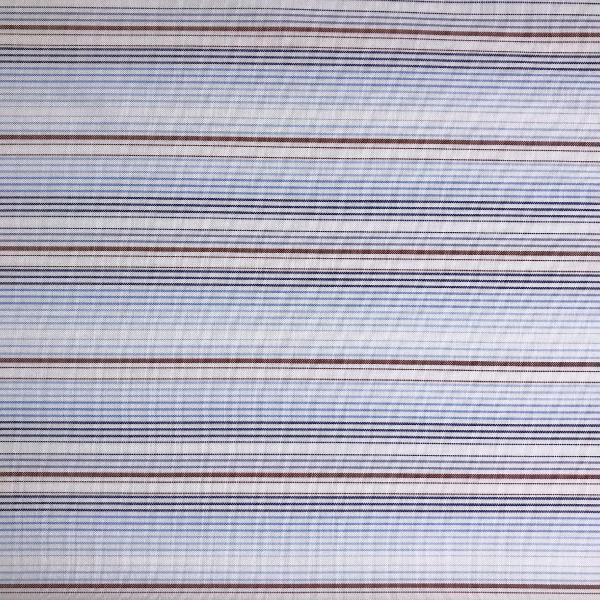 coupon de tissu en popeline en coton rayures multicolores sur fond blanc 2m x 1,40m