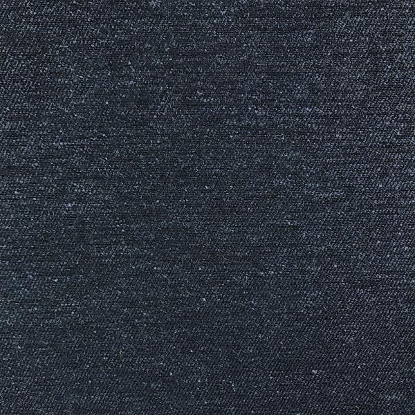 Coupon de tissu en sergé de laine mélangée chiné réversible bleu marine et noir 3m x 1,50m