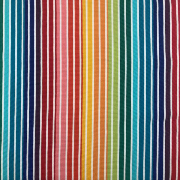 Coupon de toile à transat rayé multicolore 3m20 x 0,43m