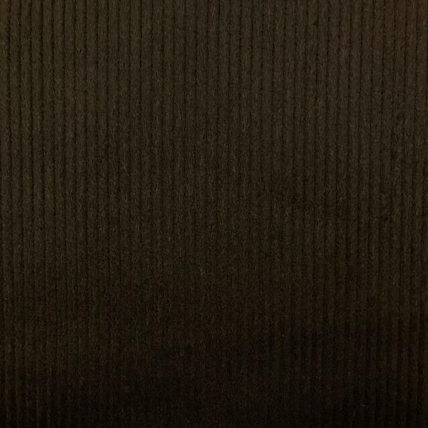 Coupon de tissu en velours de coton à larges côtes couleur marron 1m50 ou 3m x 1,40m