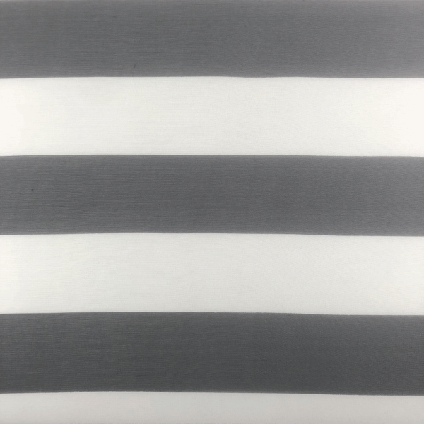 Coupon de tissu en mousseline de soie à rayures noires et blanches 1,50m ou 3m x 1,40m