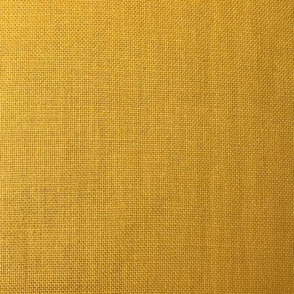Coupon de tissu en toile de lin épaisse jaune tournesol 3m x 1,40m