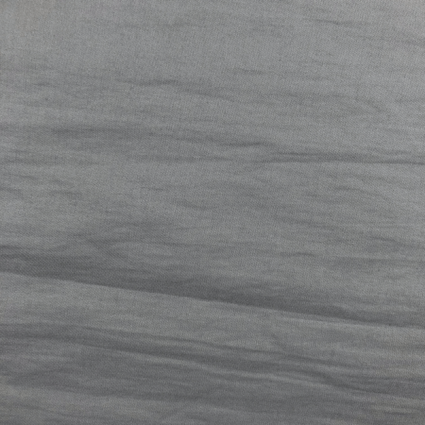 Coupon de tissu en toile de lin et coton froissée gris clair 1,50m ou 3m x 1,40m